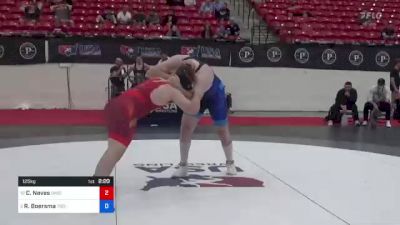 125 kg Quarters - Carter Neves, Ohio vs Ryan Boersma, Tiger Style Wrestling Club