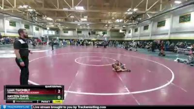 70 lbs Quarterfinal - Hayzen Davis, Governor Wrestling vs Liam Twombly, Panhandle Wrestling Academy