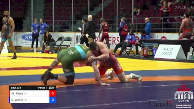 70kg Quarterfinal - Nick Rowe, Brock WC vs Devan Larkin, Edmonton WC