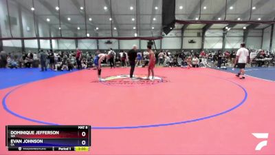 150 lbs Cons. Round 2 - Dominique Jefferson, WA vs Evan Johnson, CA