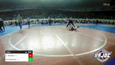 67 lbs Final - Cayse Barbee, West Texas Grapplers vs Mason McDaniel, Chickasha Youth Wrestling