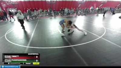 120 lbs Quarterfinal - Ethan Phanmanivong, Minnesota vs Rydge Tibbett, Wisconsin