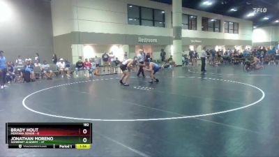 182 lbs Round 1 (16 Team) - Jonathan Moreno, Somerset Academy vs Brady Hout, Montana Senior