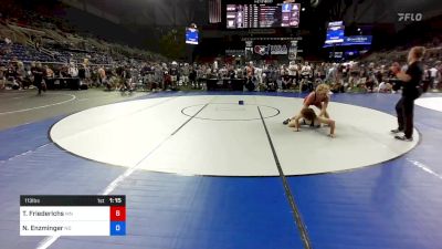 113 lbs Cons 16 #1 - Titan Friederichs, Minnesota vs Nicolas Enzminger, North Dakota