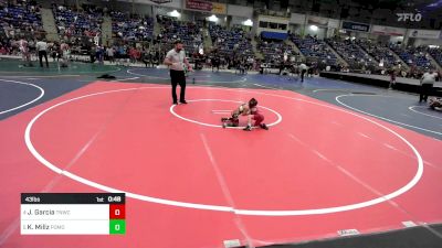 43 lbs Quarterfinal - Jax Garcia, Tnwc vs Kaleb Millz, Pomona Elite