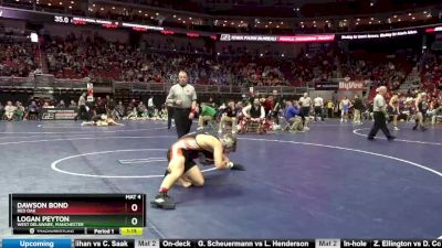 2A-160 lbs Quarterfinal - Dawson Bond, Red Oak vs Logan Peyton, West Delaware, Manchester