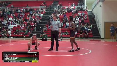 126 lbs Quarterfinal - Tyler Grant, Green vs Marcus Fricke, Mass. Washington