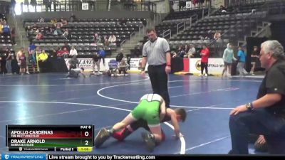 90 lbs 3rd Place Match - Drake Arnold, Nebraska Elite vs Apollo Cardenas, The Best Wrestler