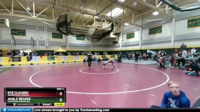 55 lbs Cons. Round 3 - Kye Clausen, Watertown Arrows vs Noble Brakke, Governor Wrestling