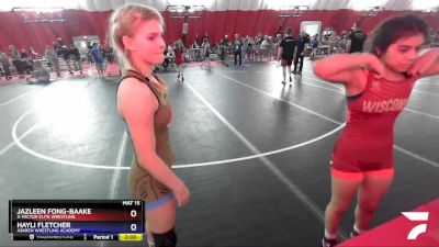 117 lbs Cons. Semi - Jazleen Fong-Baake, X-Factor Elite Wrestling vs Hayli Fletcher, Askren Wrestling Academy