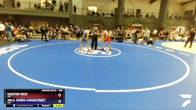 165 lbs Champ. Round 1 - Hunter Rios, OR vs Milo Jones-Longstreet, WA