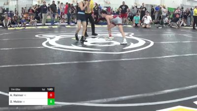 114-S lbs Quarterfinal - Asher Raimer, MI vs Dj Mabie, VA