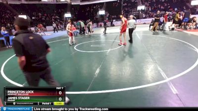 120 lbs Cons. Round 4 - James Stager, Prairie vs Princeton Lock, Newport (Bellevue)