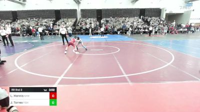 62-M2 lbs Rr Rnd 3 - Liam Hannis, North Hunterdon, NJ vs Jaevin Torres, Fisheye