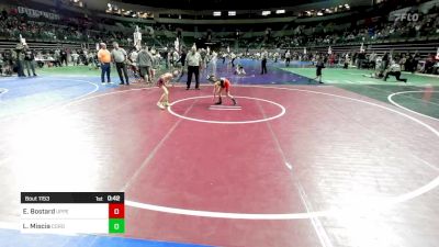 55 lbs Consi Of 8 #2 - Ethan Bostard, Upper Township vs Lucas Miscia, Cordoba Trained