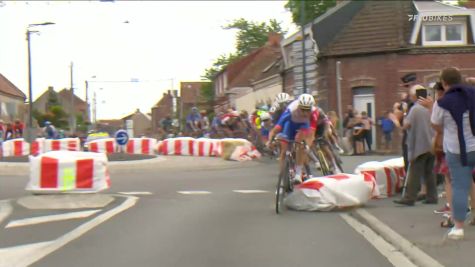 Primož Roglič Crashes On Loose Barrier In Stage 5 Of 2022 Tour De France