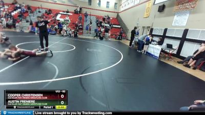 82 lbs Cons. Semi - Austin Freniere, Cle Elum Mat Miners Wrestling Club vs Cooper Christensen, Cle Elum Mat Miners Wrestling Club