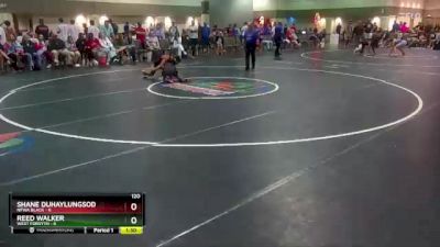 120 lbs Round 2 (6 Team) - Shane Duhaylungsod, NFWA Black vs Reed Walker, West Forsyth