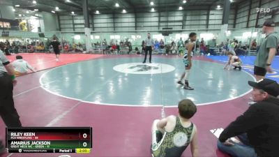 106 lbs Round 2 (6 Team) - Riley Keen, FCA WRESTLING vs Amarius Jackson, GREAT NECK WC - GREEN