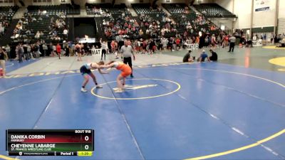 122-133 lbs Quarterfinal - Danika Corbin, FAIRBURY vs Cheyenne LaBarge, St. Francis Wrestling Club