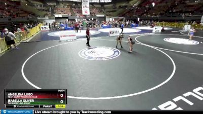 110 lbs Semifinal - Isabella Oliver, The Grappling Group vs Angelina Lugo, Team Selma Wrestling Club