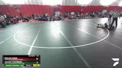 132 lbs Cons. Round 4 - Mason Chambers, West Salem Bangor Wrestling vs Nolan Owen, Team Nazar Training Center