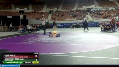 D3-113 lbs Quarterfinal - Jake Wood, American Leadership Academy Gilbert vs Sebastian Serrano, Sahuarita Hs