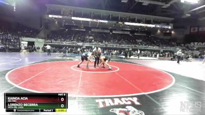 195 lbs Champ. Round 1 - Kainoa Acia, Del Oro vs Lorenzo Becerra, Vista Del Lago