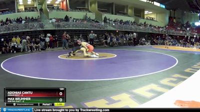 120 lbs Round 1 (6 Team) - Adonias Cantu, Eaglecrest vs Max Brummer, Gretna East