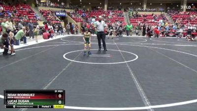 40 lbs Semifinal - Noah Rodriguez, Ridge Wrestling Club vs Lucas Dugan, Carroll Wrestling Club