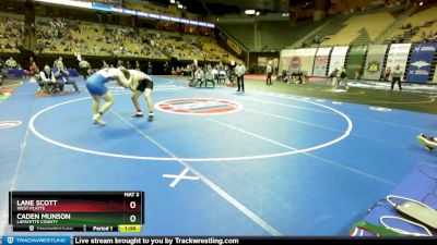 215 Class 1 lbs Quarterfinal - Lane Scott, West Platte vs Caden Munson, Lafayette County