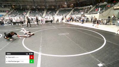 58 lbs Round Of 16 - Lorenzo Hawkins, Tulsa Blue T Panthers vs Conner Woods, Salina Wrestling Club