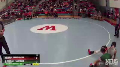 106 lbs Cons. Semi - Vaughn Geisendorf, Coronado vs Christian Martinez, Palo Verde