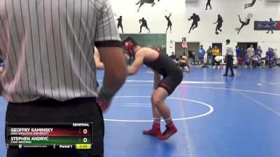 197 lbs Semifinal - Geoffry Kaminsky, Ohio Wesleyan University vs Stephen Andryc, Case Western