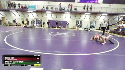 80-86 lbs Round 1 - Jaydyn Schommer, Nebraska Boyz vs John Cox, Victory Wrestling