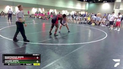 285 lbs Round 3 (6 Team) - Shantavous White, Wrestling University vs Hayden Smith, Intense Wrestling