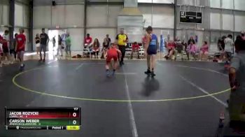 117 lbs Round 4 (6 Team) - Carson Weber, American Gladiators vs Jacob Rozycki, Lowell WC