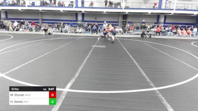 157 lbs Consi Of 32 #1 - Mikey Glynos, American University vs Hunter Gandy, University Of Pennsylvania