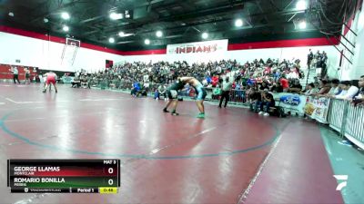 285 lbs Cons. Round 3 - George Llamas, Montclair vs Romario Bonilla, Perris