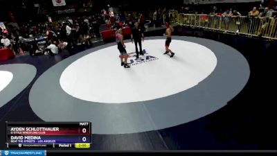 136 lbs Semifinal - Ayden Schlotthauer, G-Style Wrestling Club vs David Medina, Beat The Streets - Los Angeles