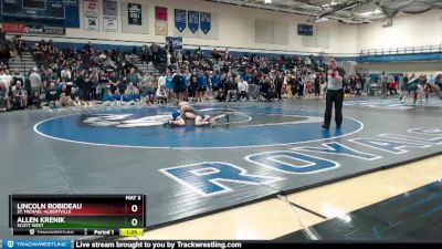 106 lbs Quarterfinal - Allen Krenik, Scott West vs Lincoln Robideau, St. Michael-Albertville