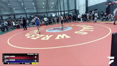 132 lbs Cons. Round 1 - Koen Harr, WA vs Max Morse, WA