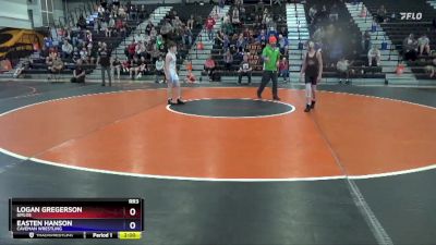 12U-5 lbs Rr3 - Logan Gregerson, GMLOS vs Easten Hanson, Caveman Wrestling