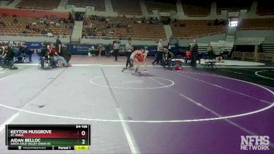 D4-106 lbs Champ. Round 1 - Aidan Belloc, Santa Cruz Valley Union Hs vs Keyton Musgrove, St. Johns