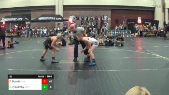 92 lbs Round 4 (6 Team) - Titan Powell, Armory Athletics vs Hayden Piovarchy, Ares Red
