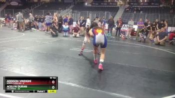 W 112 lbs Round 2 (4 Team) - Acelyn Duran, Colorado vs Addison Vindigni, North Carolina