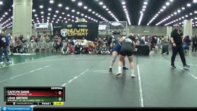 155 lbs Semis (4 Team) - Leah Brown, University Of The Cumberlands vs Caitlyn Davis, Central Methodist