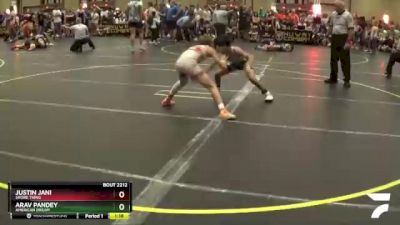 85 lbs Quarterfinal - Arav Pandey, American Dream vs Justin Jani, Shore Thing