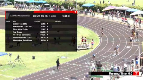 Youth Girls' 4x100m Relay, Semi-Finals 3 - Age 14