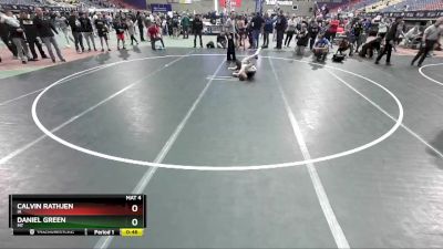 102 lbs Semifinal - Calvin Rathjen, IA vs Daniel Green, MT